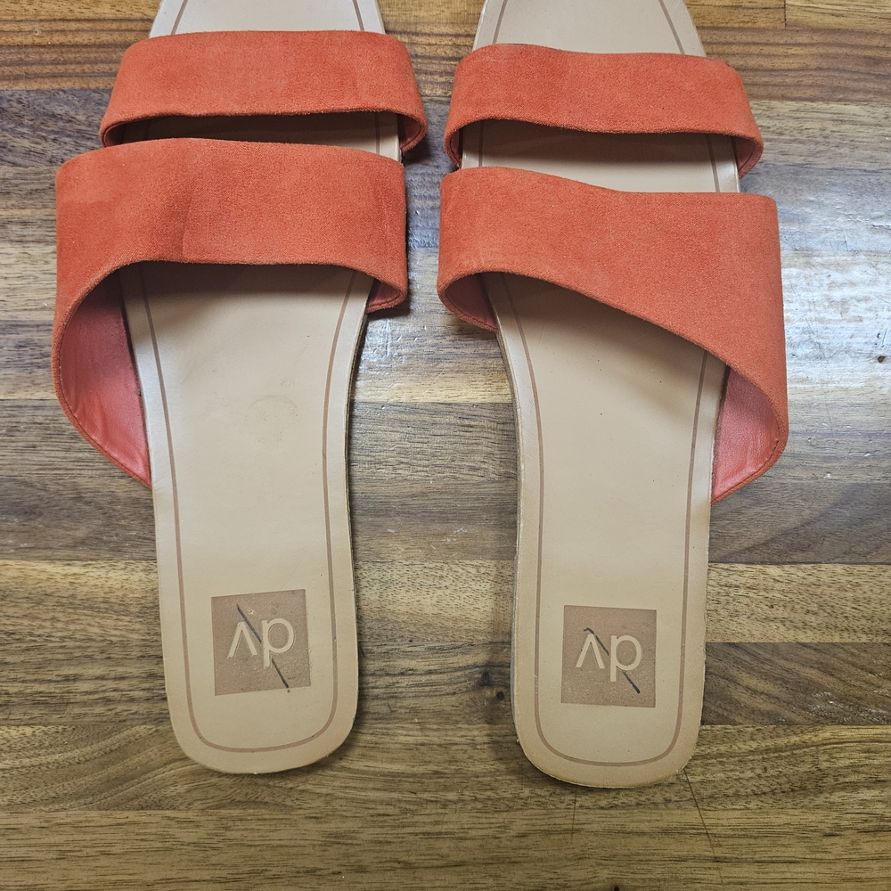 DV by Dolce Vita Women's Orange Suede Sandals